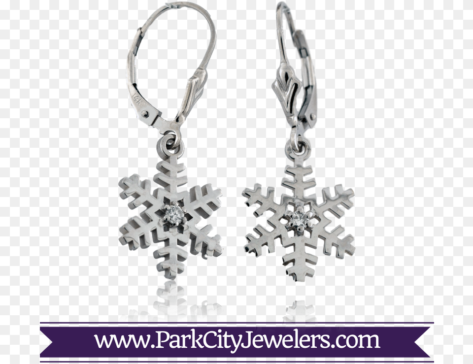 Snowflakes Falling Earring, Accessories, Jewelry Free Transparent Png