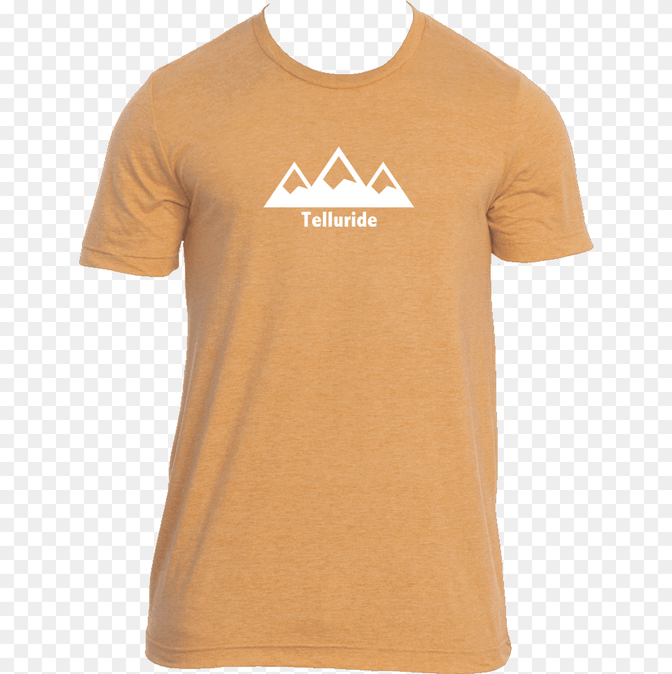 Transparent Snowy Mountains Active Shirt, Clothing, T-shirt, Adult, Male Free Png