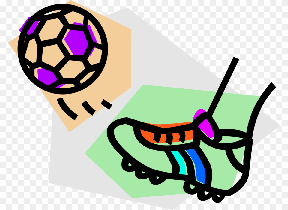Transparent Soccer Ball And Cleats Clipart Cartoon Football Boot, Sport, Soccer Ball, Accessories, Tie Free Png Download