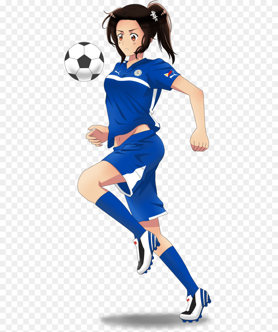Soccer Girl Clipart Anime Girl Soccer Player, Ball, Soccer Ball, Sport, Football Free Transparent Png