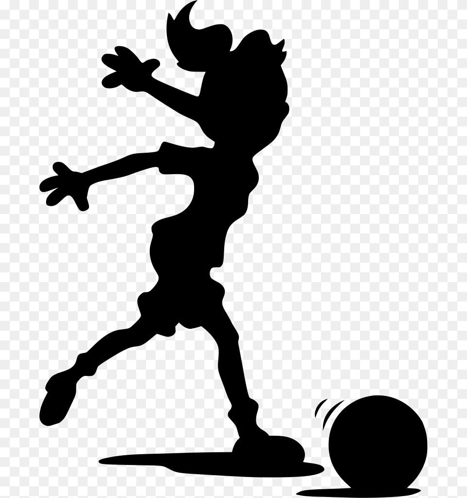 Transparent Soccer Player Icon Football Silhouette, Gray Free Png