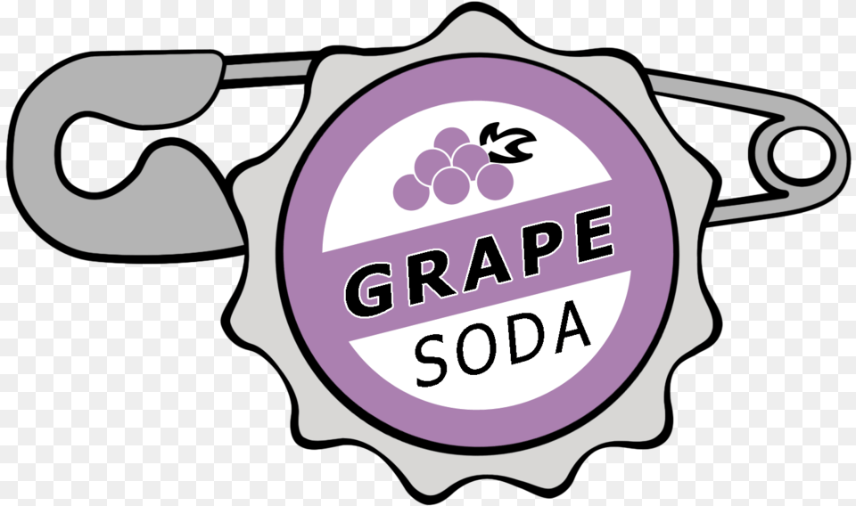 Transparent Soda Clipart Grape Soda Pin Cartoon, Logo, Badge, Symbol, Smoke Pipe Png Image