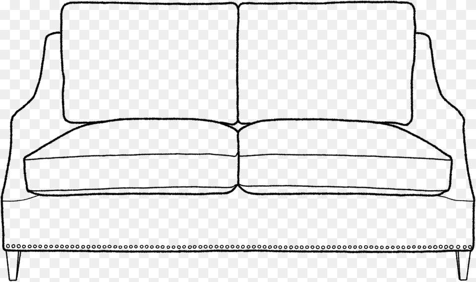 Transparent Sofa Clipart Couch, Gray Png Image