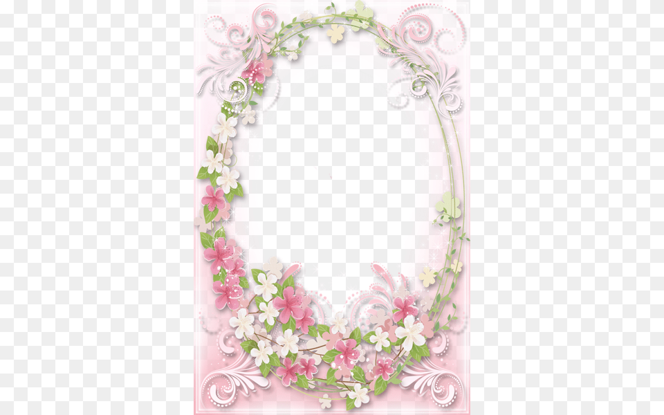 Transparent Soft Pink Flowers Frame Christian Good Morning Tuesday Quotes, Art, Pattern, Graphics, Floral Design Png Image