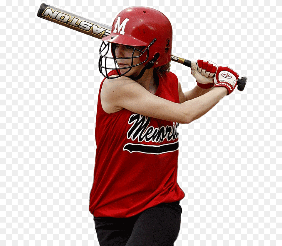 Transparent Softball Player, Helmet, People, Person, Baseball Free Png Download