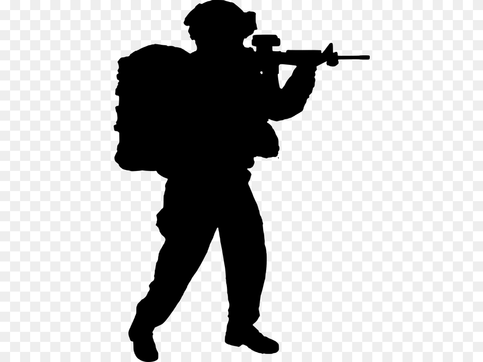Transparent Soldier, Gray Free Png Download