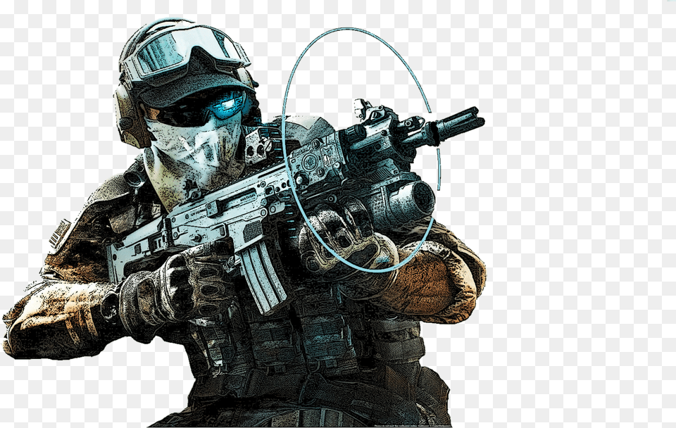 Transparent Soldier Ghost Recon Future Soldier, Adult, Person, Man, Male Free Png