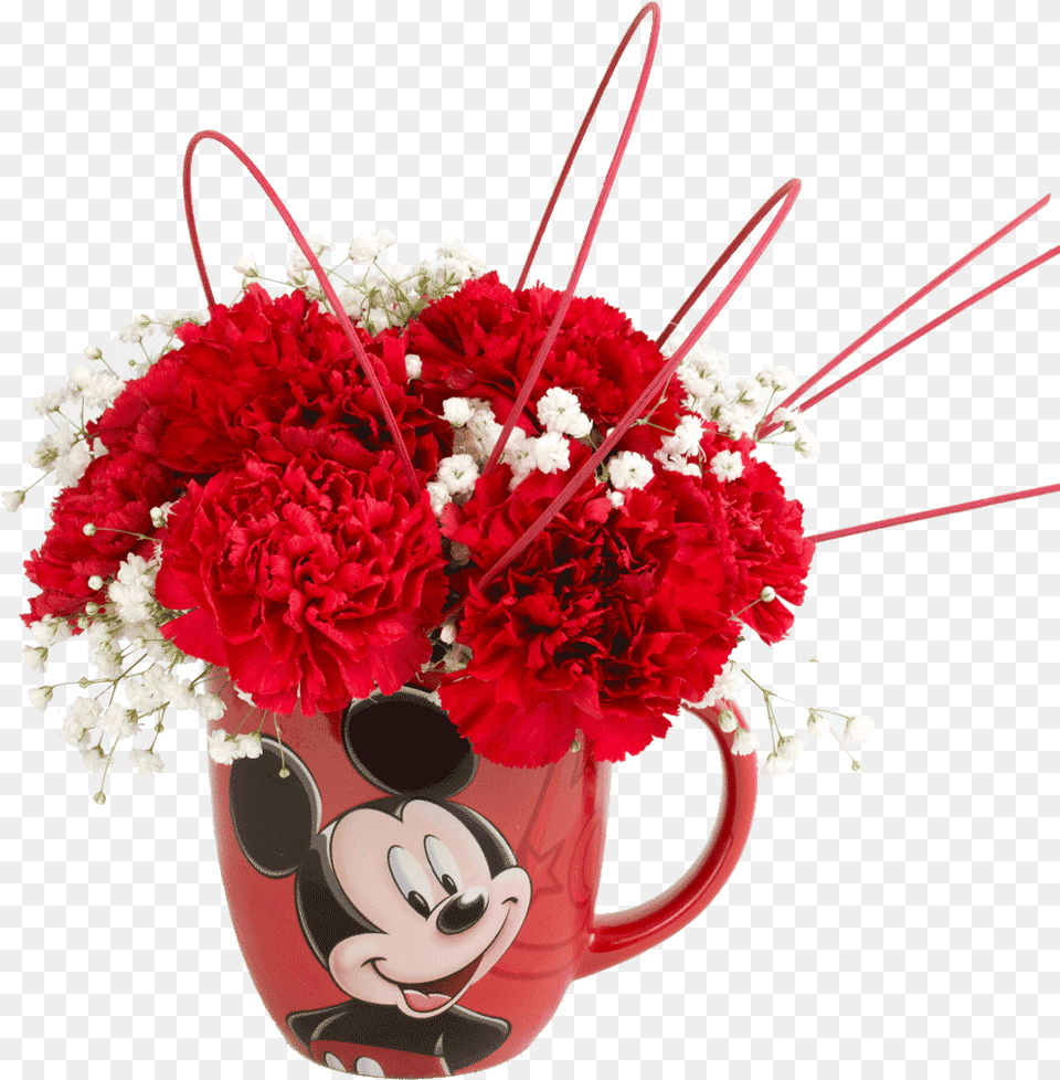 Transparent Sorcerer Mickey Bouquet, Carnation, Flower, Flower Arrangement, Flower Bouquet Png Image