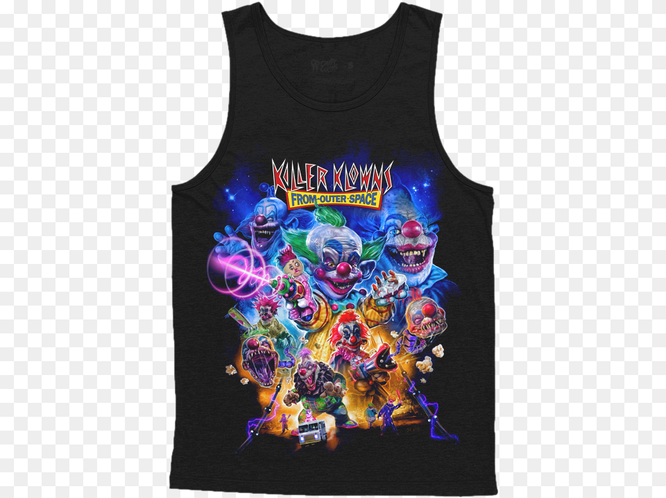 Space Monster Killer Klowns From Outer Space Halloween Horror Nights, Clothing, T-shirt, Person, Tank Top Free Transparent Png