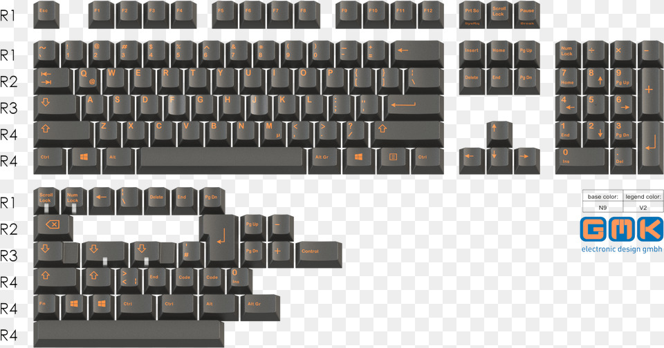 Transparent Spacebar Gmk White On Black, Computer, Computer Hardware, Computer Keyboard, Electronics Png Image