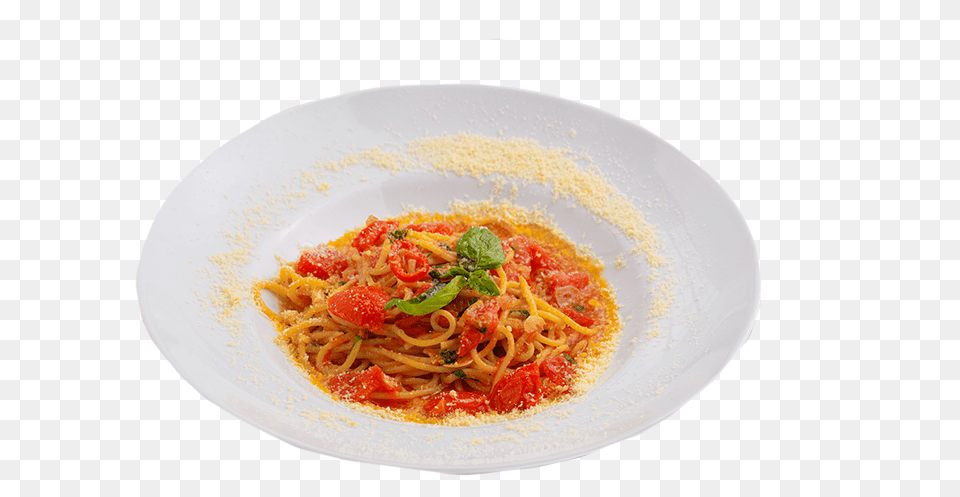 Transparent Spagetti Pasta Arrabiata, Food, Food Presentation, Plate, Spaghetti Png Image