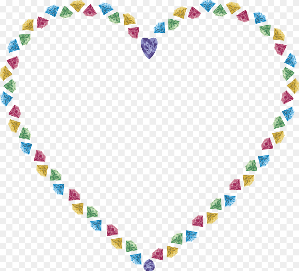 Transparent Sparkle Flower Heart Outline, Accessories, Art, Jewelry, Necklace Png