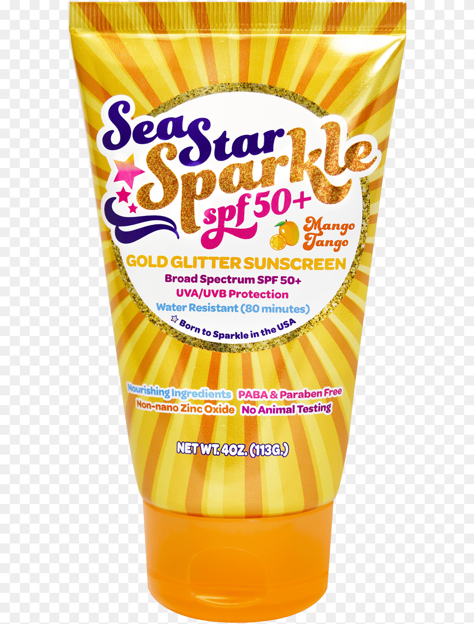 Transparent Sparkling Star Sea Star Pop Mango Tango Glitter Sunscreen Sunscreen, Bottle, Cosmetics, Alcohol, Beer Png