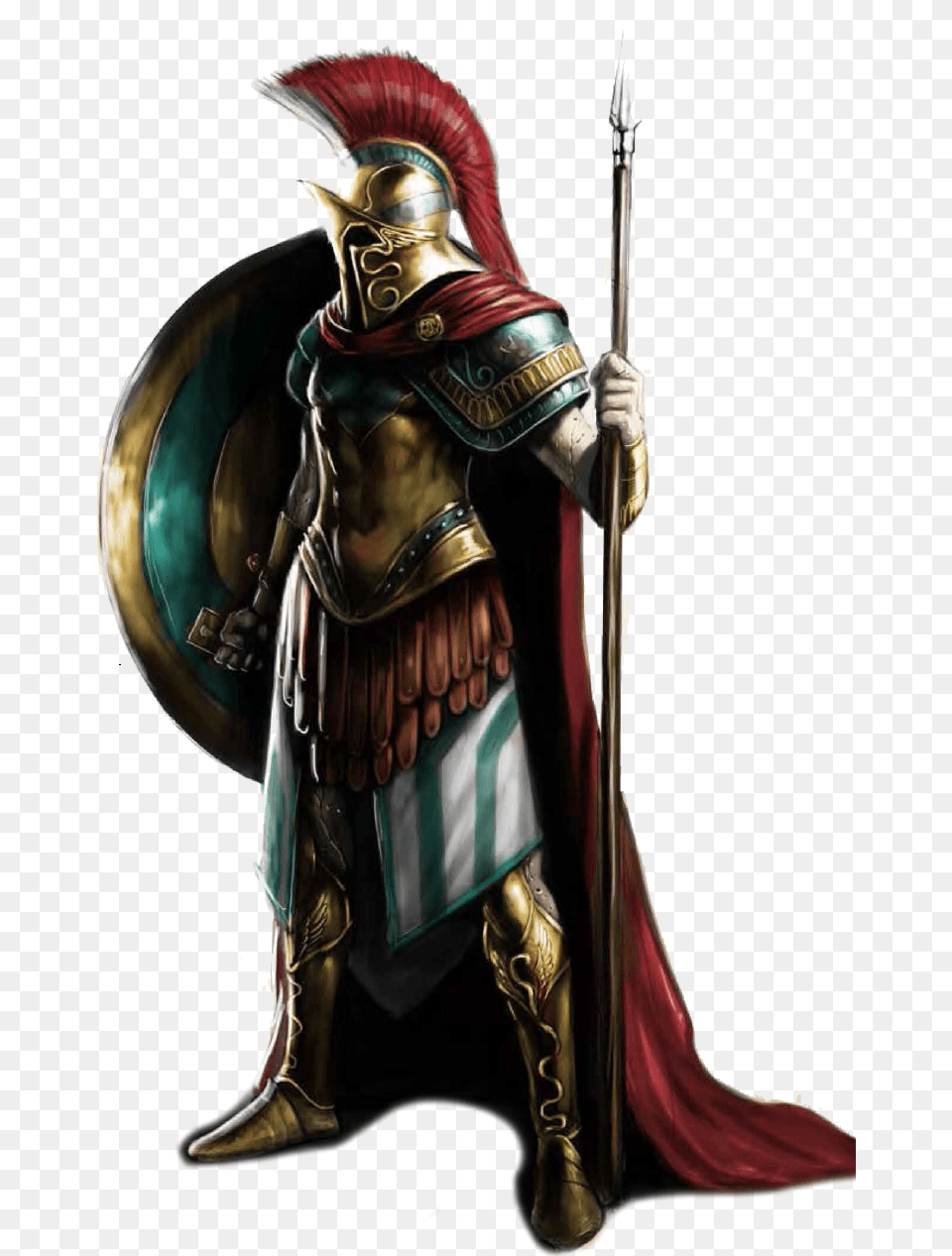 Transparent Spartan Warrior Clipart Fantasy Spartan Warrior, Knight, Person, Armor, Adult Free Png