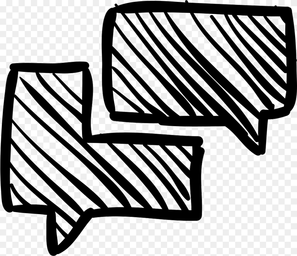 Transparent Speech Bubbles Chat Sketch Icon, Accessories, Tie, Formal Wear, Plant Png Image