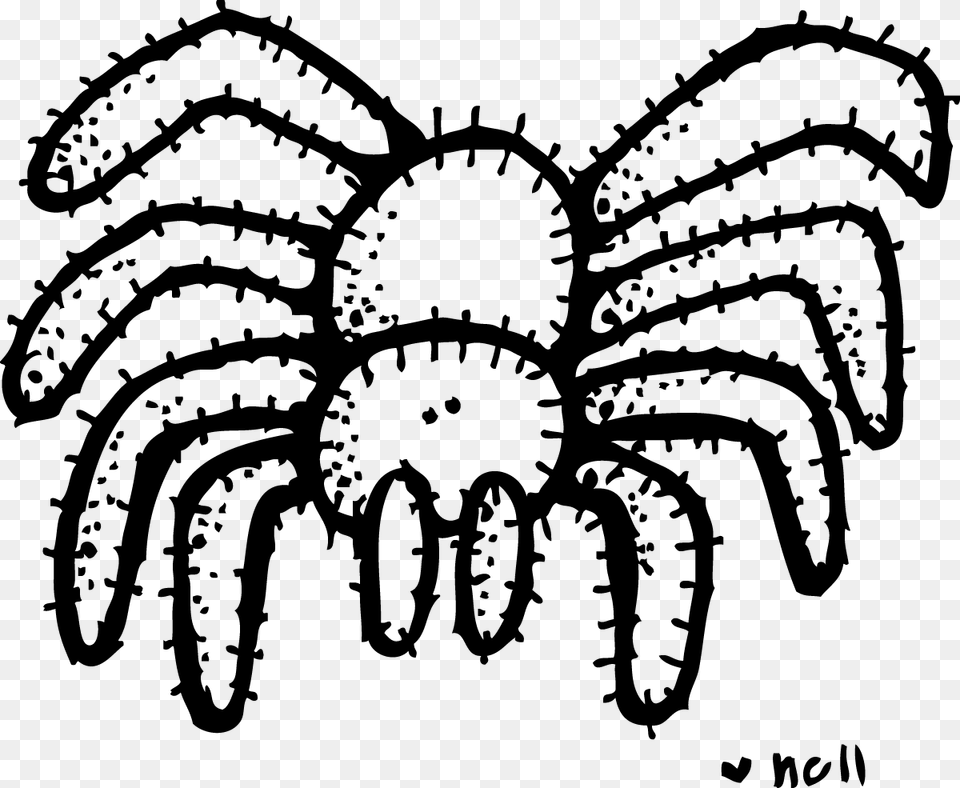 Transparent Spider Clipart Melonheadz Halloween Black And White, Silhouette, Lighting Png