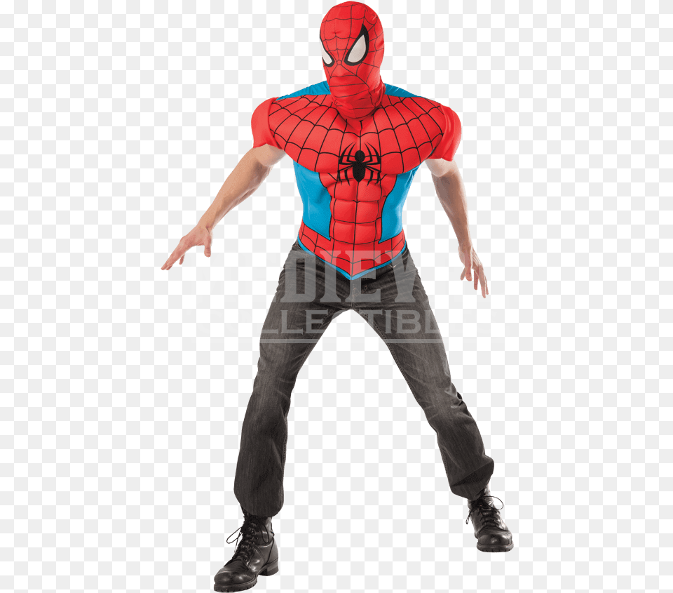 Transparent Spiderman Mask, Clothing, Costume, Person, Adult Free Png Download