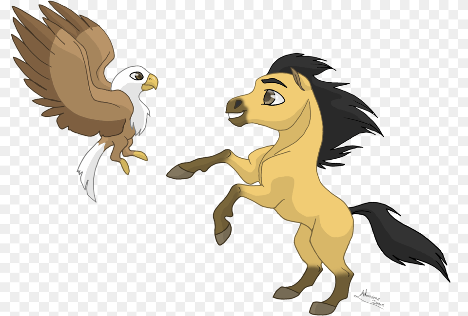 Transparent Spirit Caballo Spirit Dibujo, Animal, Bird, Baby, Person Png Image