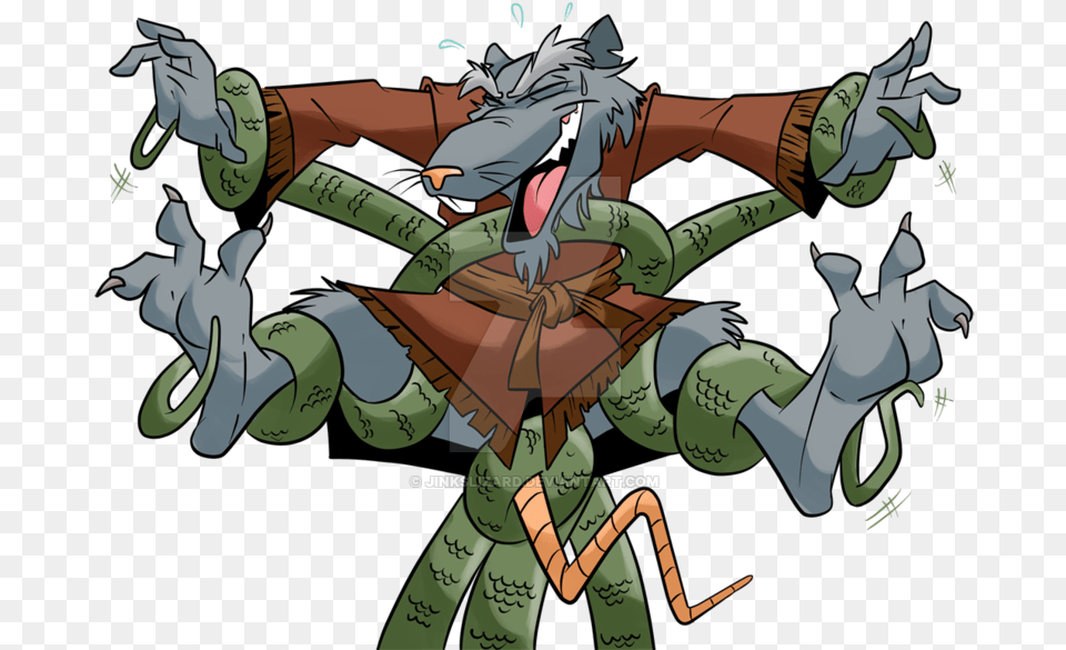 Splinter Teenage Mutant Ninja Turtles Feet Tickling, Book, Comics, Publication, Person Free Transparent Png