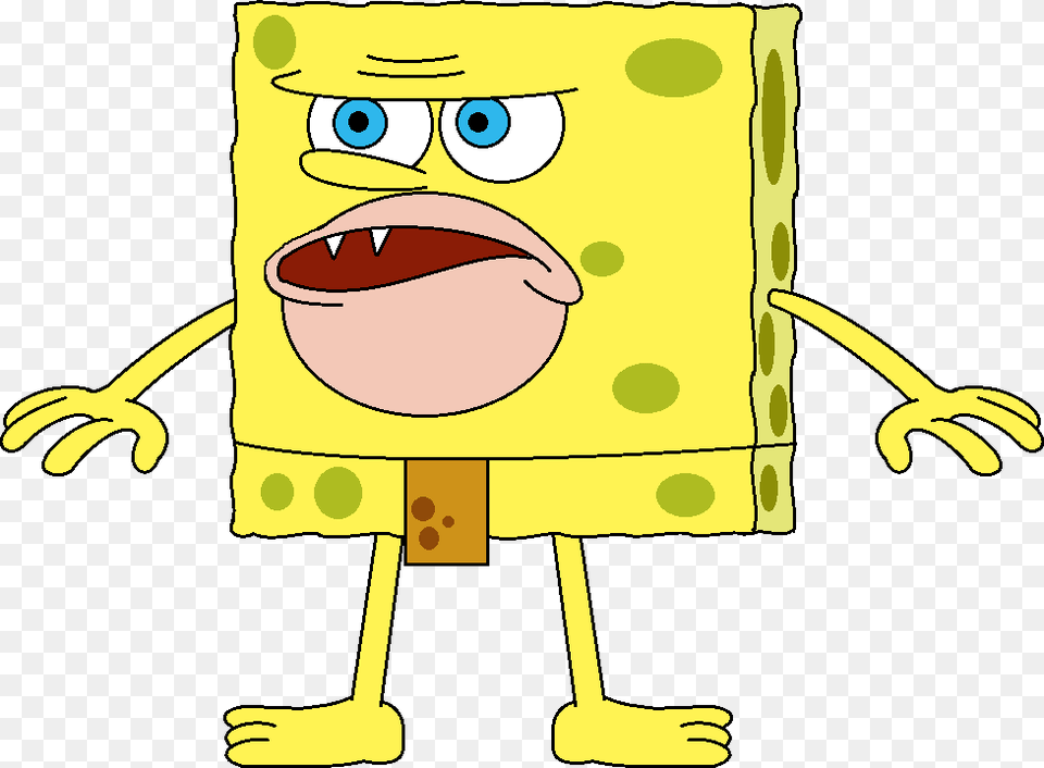 Transparent Spongebob Caveman Different Types Of Spongebob, Cartoon, Baby, Person, Face Png