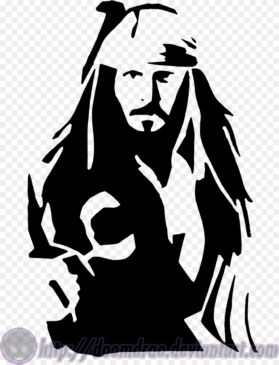 Transparent Spray Paint Jack Sparrow Sticker For Bike, Person, Animal, Mammal, Wildlife Png Image