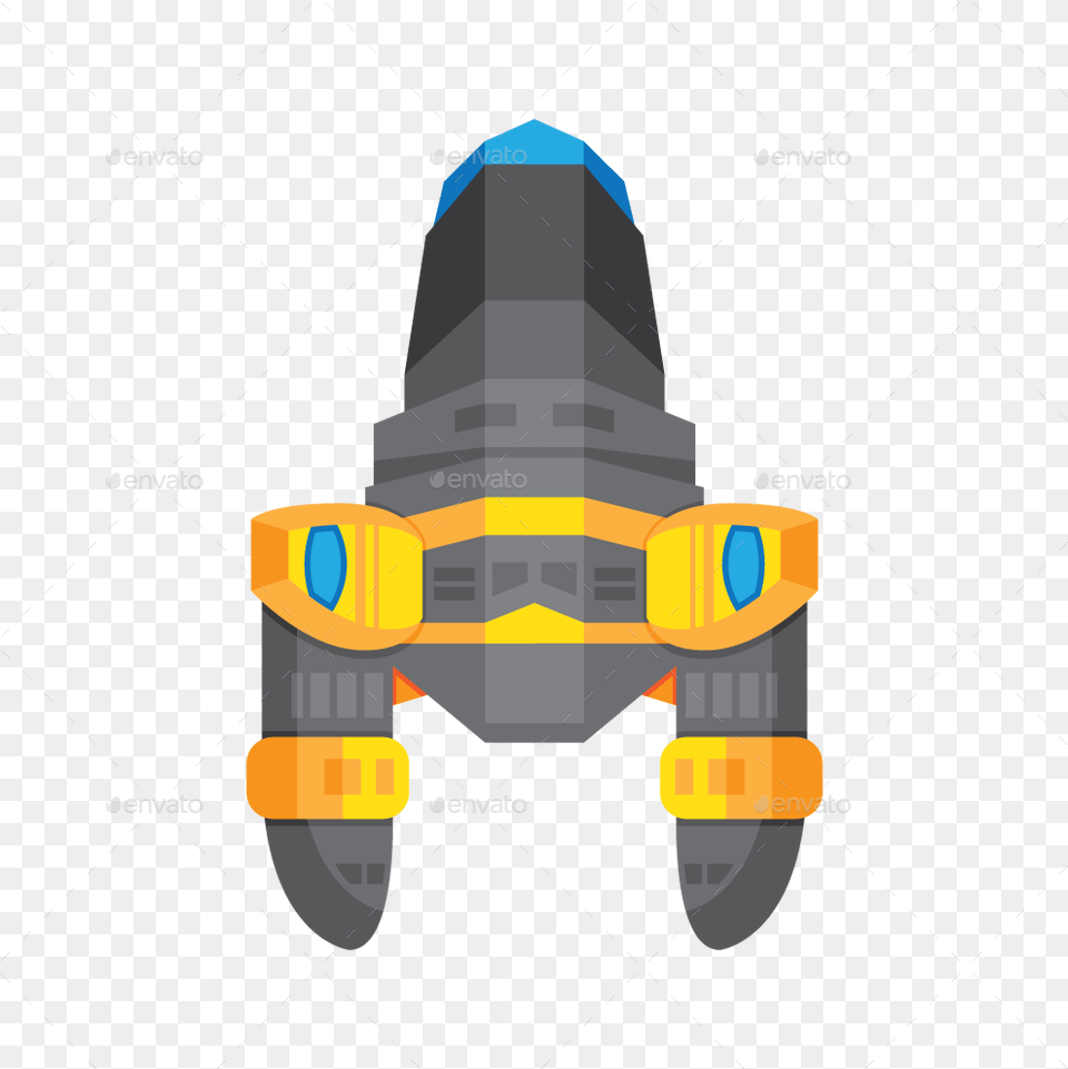 Transparent Sprite Spaceship Transparent Rocket Ship Sprite, Bulldozer, Machine, Aircraft, Transportation Free Png