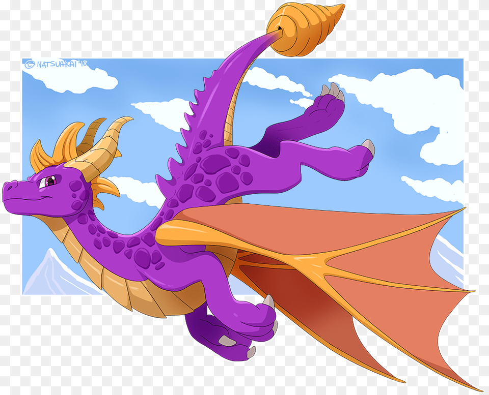 Transparent Spyro The Dragon Illustration, Animal, Fish, Sea Life, Shark Free Png Download