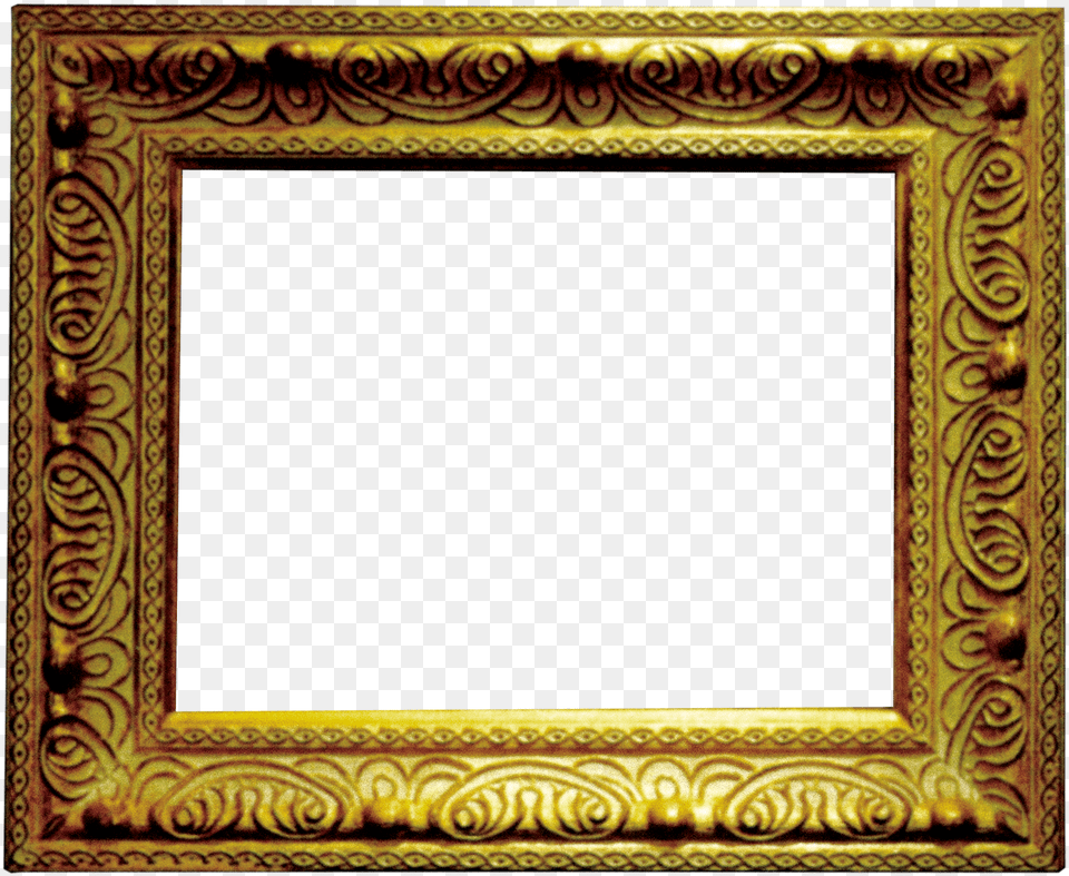 Transparent Square Gold Frame Picture Frame, Blackboard Free Png