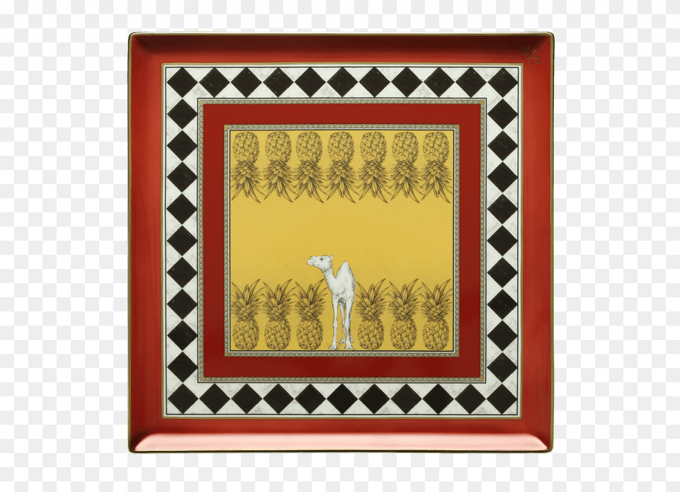 Transparent Square Plate Richard Ginori Totem Camel, Art, Painting, Home Decor, Photo Frame Free Png