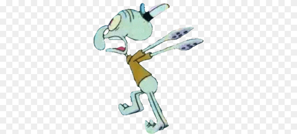 Transparent Squidward Cartoon, Cutlery, Boy, Child, Male Free Png Download