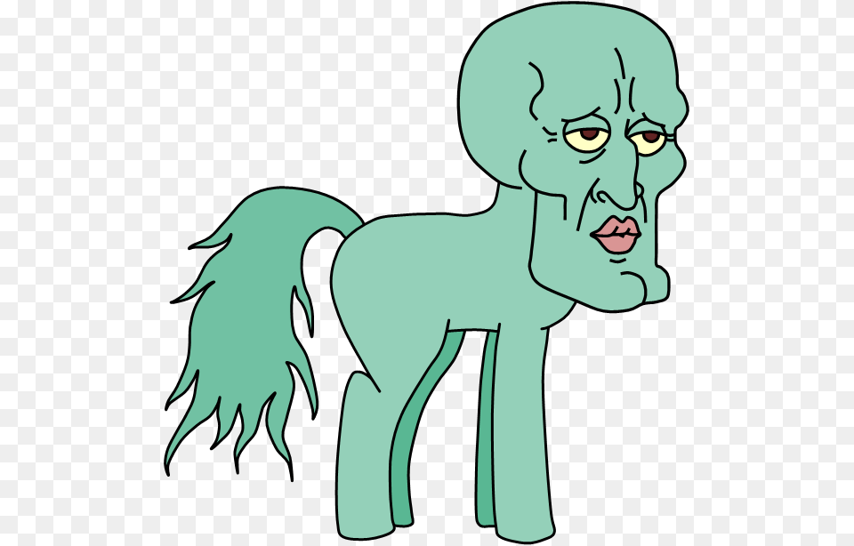 Transparent Squidward Handsome Squidward Pony, Alien, Baby, Face, Head Png Image