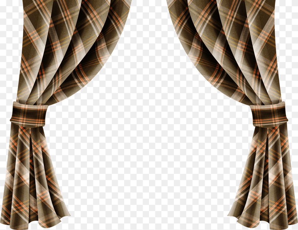 Transparent Stage Curtains Clipart Window Brown Curtain Clipart Free Png