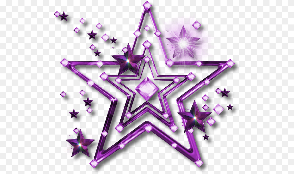 Transparent Star Clipart Star Purple, Art, Chandelier, Graphics, Lamp Free Png