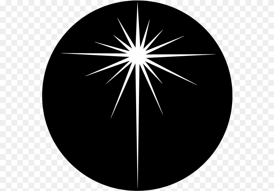 Transparent Star Of Bethlehem Clipart Black And White Circle, Flare, Light, Cross, Symbol Png