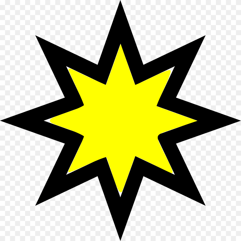 Transparent Star Outline, Star Symbol, Symbol, Cross, Leaf Png Image