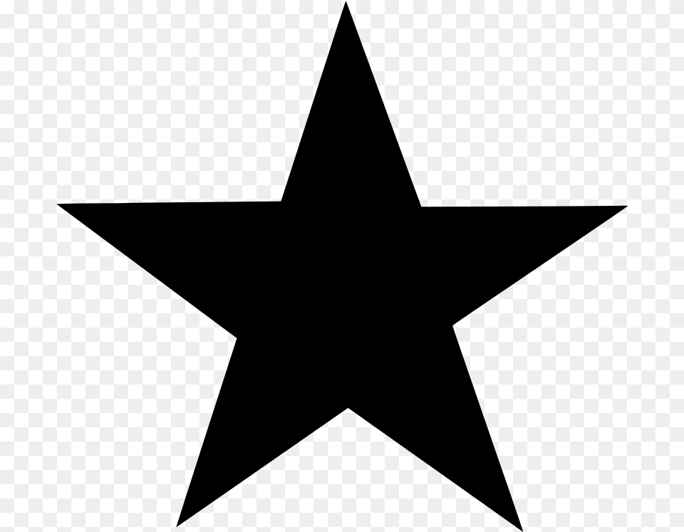 Transparent Star Symbol Black Star, Gray Png Image