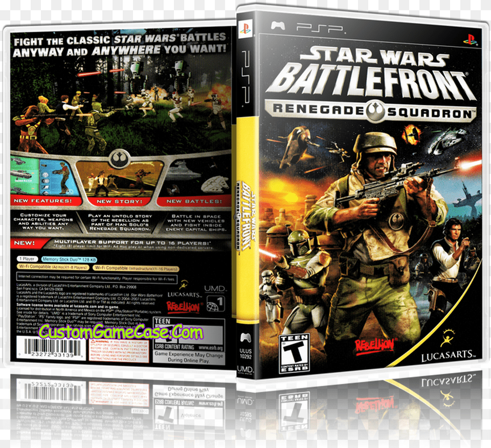 Star Wars Battlefront Star Wars Battlefront Renegade Squadron Psp Cover, Advertisement, Poster, Adult, Person Free Transparent Png