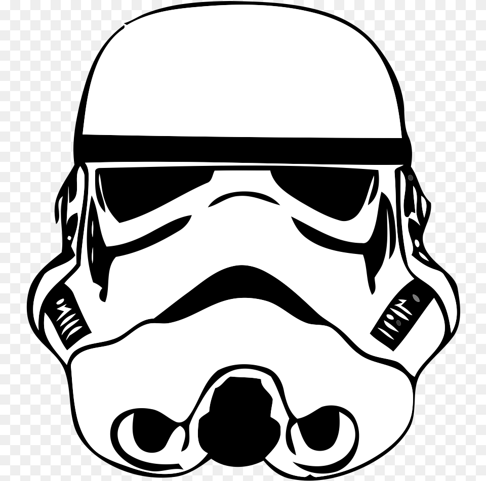 Transparent Star Wars Vector Cartoon Star Wars Stormtrooper Helmet, Stencil, Baby, Person Png