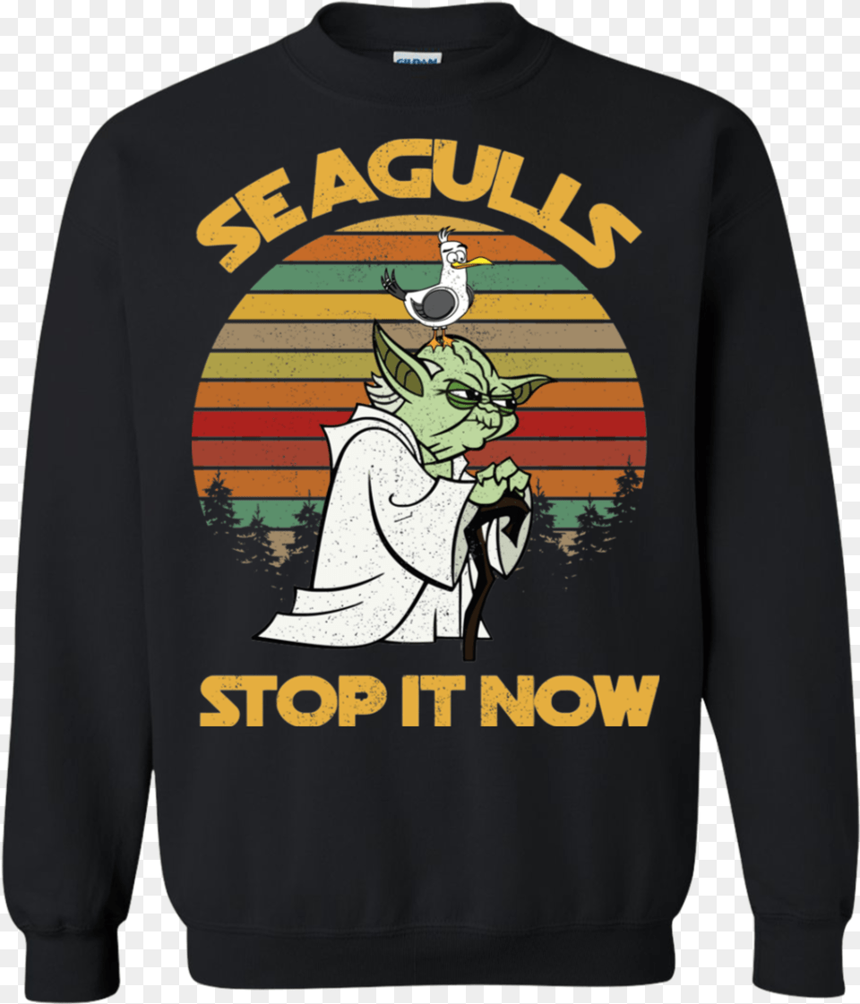 Transparent Star Wars Yoda Star Wars Seagulls Shirt, Sweatshirt, Clothing, Knitwear, Sweater Free Png