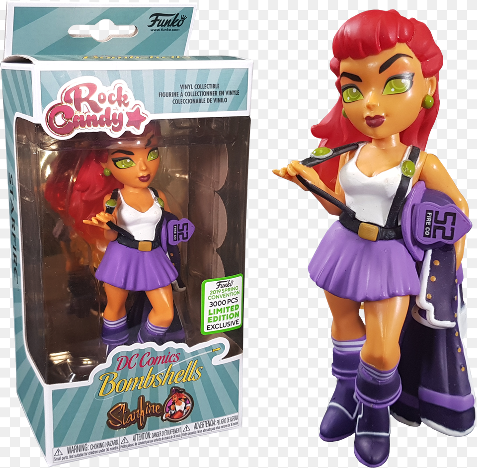 Transparent Starfire Funko Rock Candy Dc Bombshells, Toy, Figurine, Doll, Comics Free Png