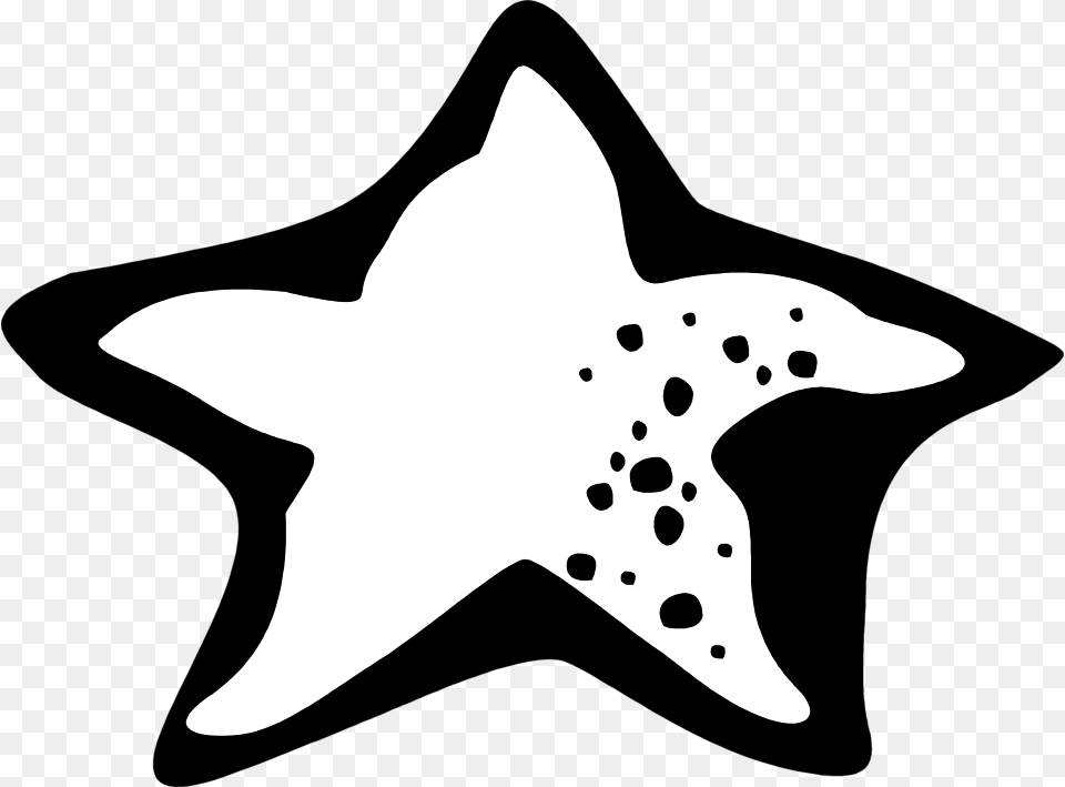 Transparent Starfish Estrela Do Mar Preta Em, Star Symbol, Symbol, Silhouette, Stencil Png Image