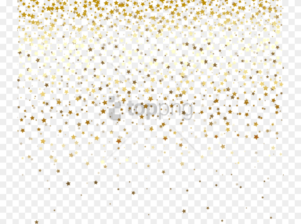 Stars Image With Gold Stars Falling, Paper, Confetti Free Transparent Png