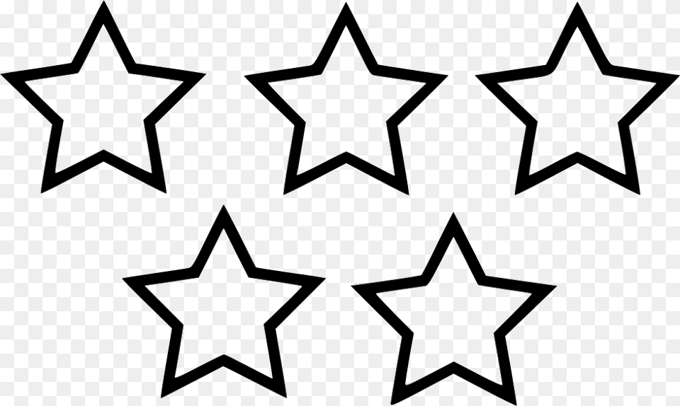 Transparent Stars Rating Icon Rating Stars Transparent, Star Symbol, Symbol, Cross Png