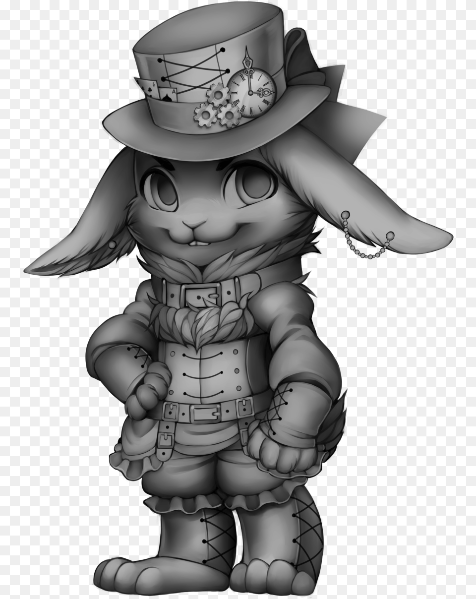 Transparent Steampunk Clipart Hat Furvilla Steampunk Bunny Base, Baby, Person, Face, Head Free Png