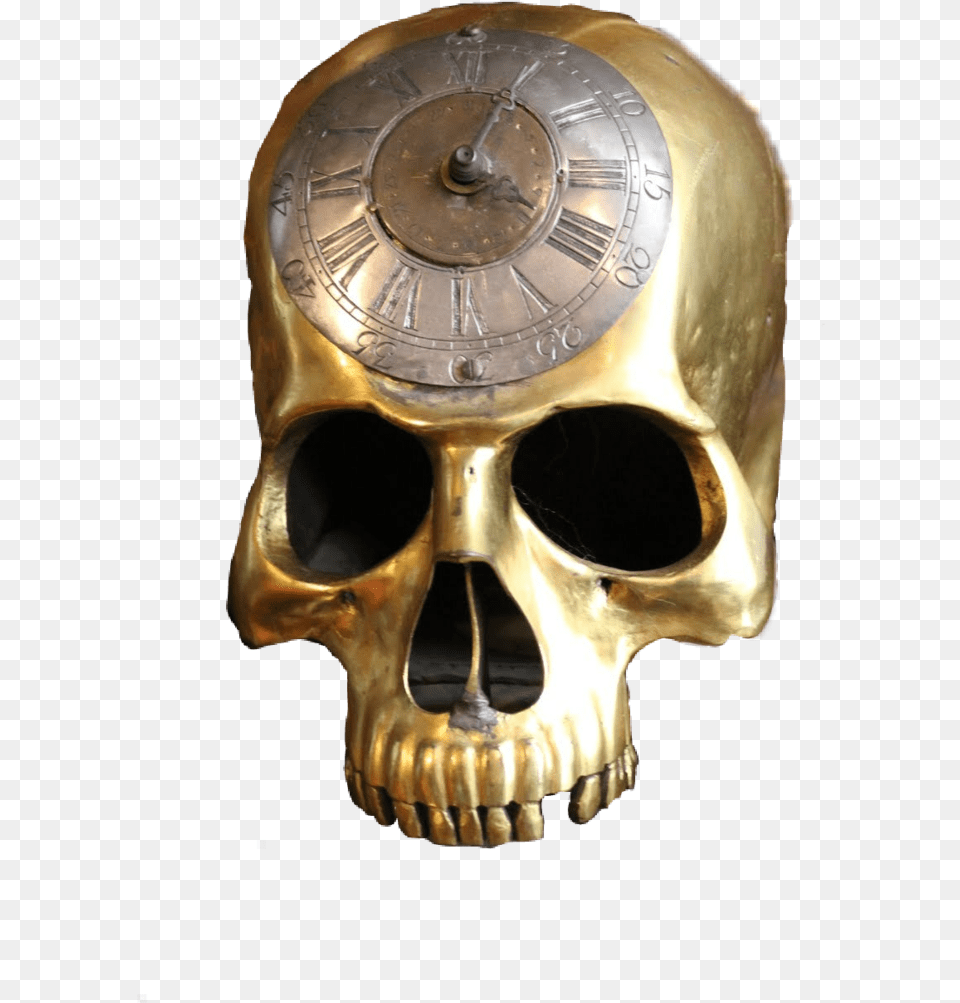 Steampunk Clock Clipart Skull, Bronze, Smoke Pipe Free Transparent Png