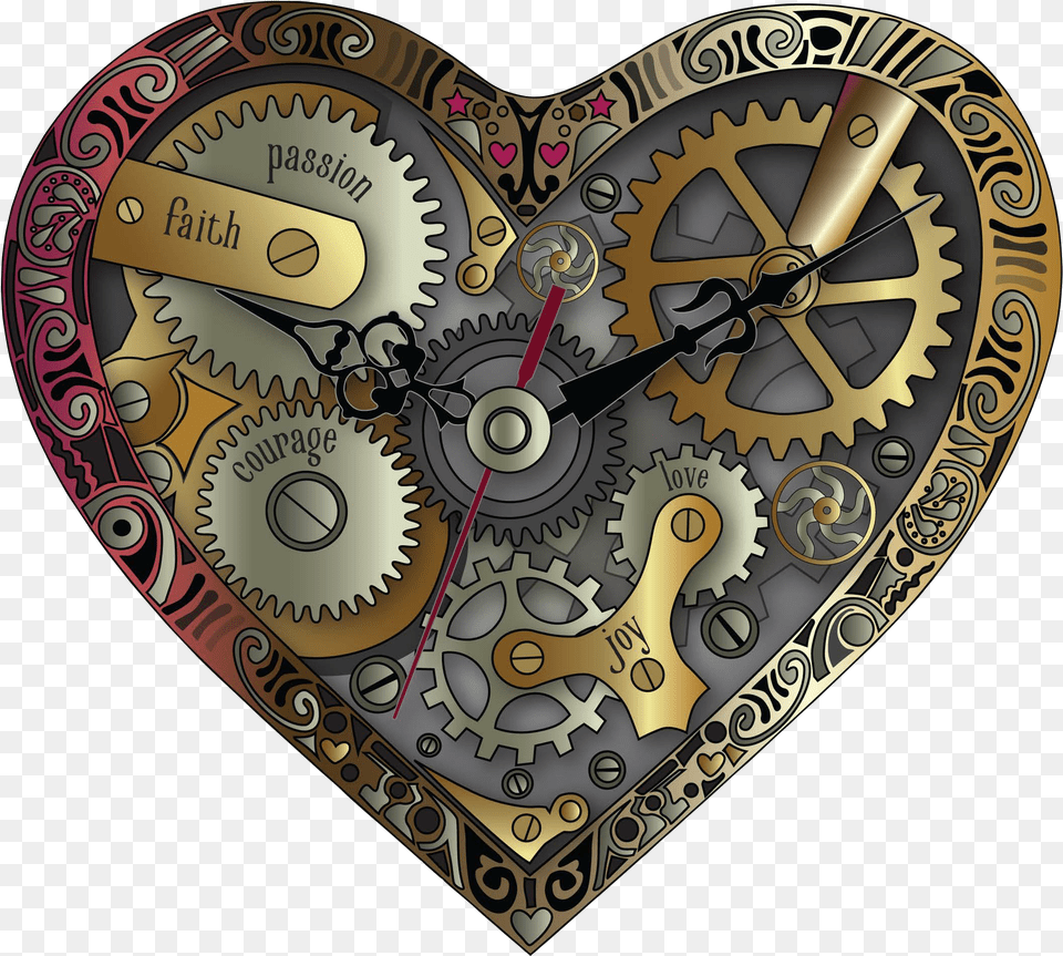 Transparent Steampunk Clock Quartz Clock Free Png