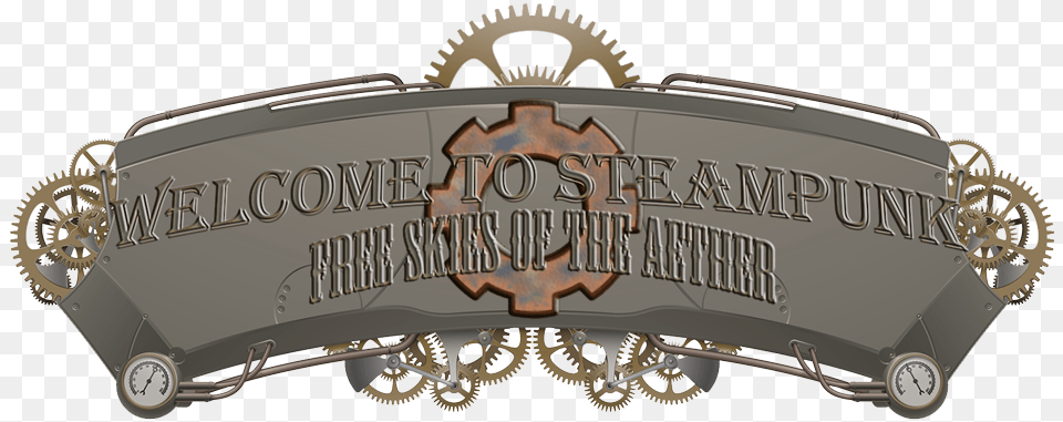 Steampunk Frame Steampunk Banner, Badge, Symbol, Logo, Accessories Free Transparent Png