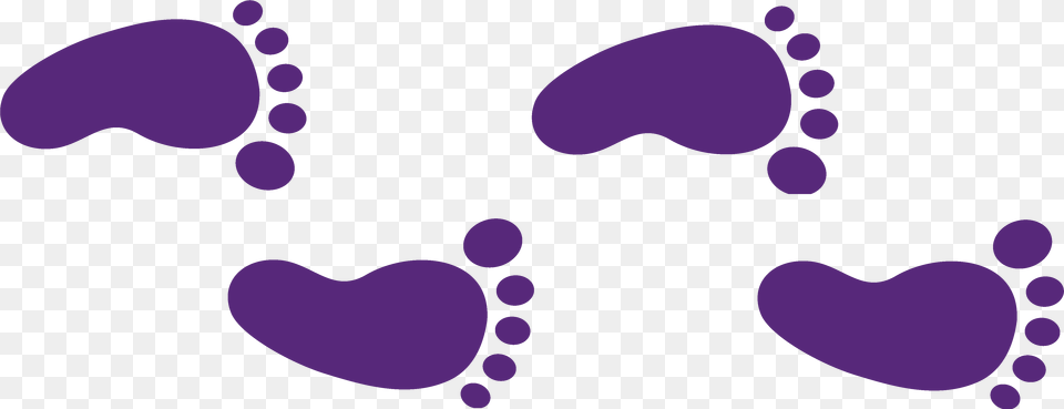 Step Feet Walking Clip Art, Purple, Footprint Free Transparent Png