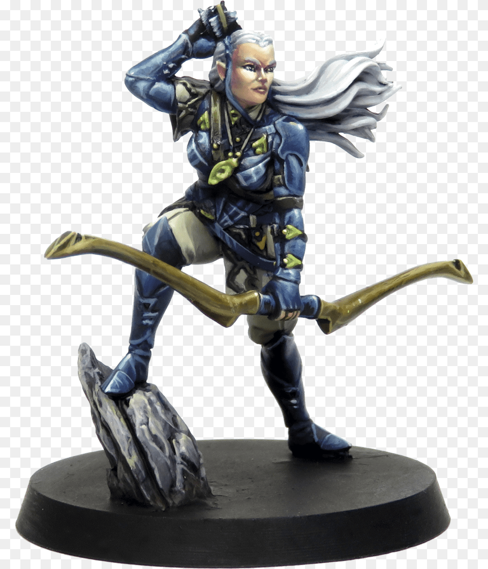 Transparent Sterling Archer Lunah Elven Ranger, Figurine, Person, Face, Head Free Png Download