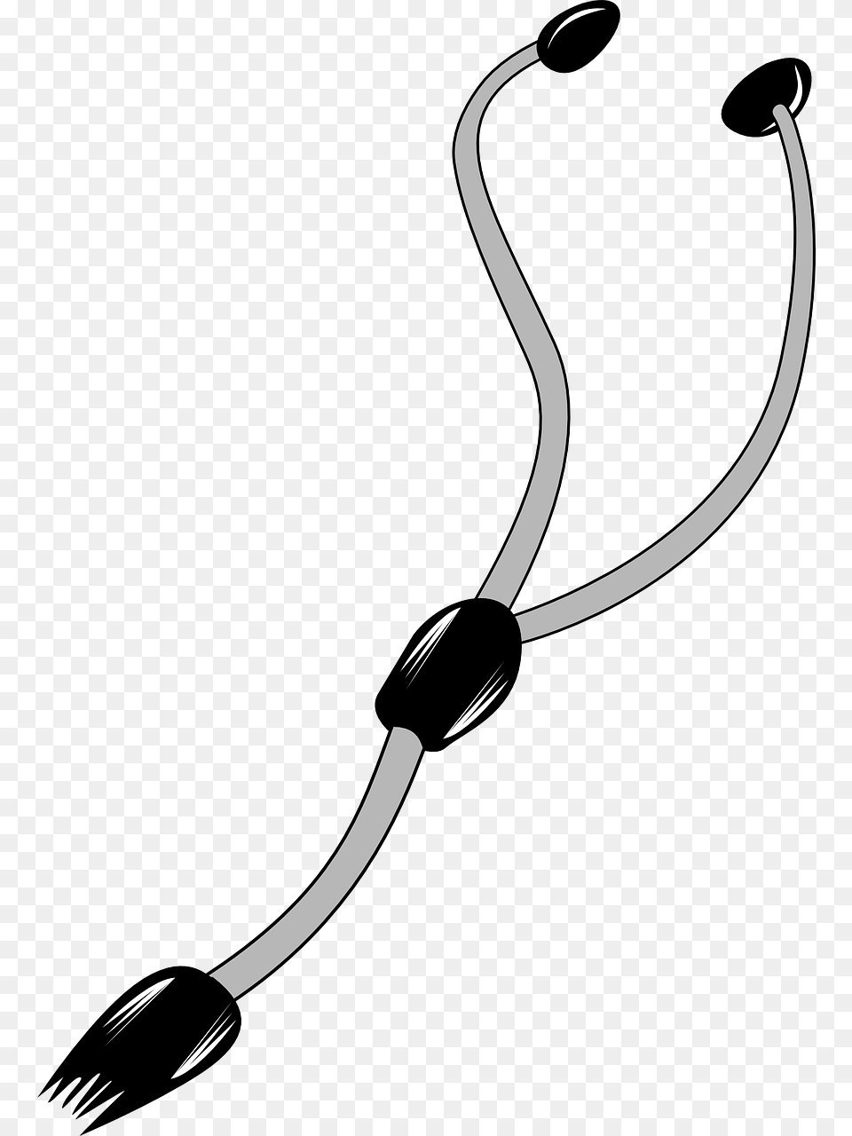 Transparent Stethoscope Vector Stereoscopio, Cutlery, Fork, Electrical Device, Microphone Png